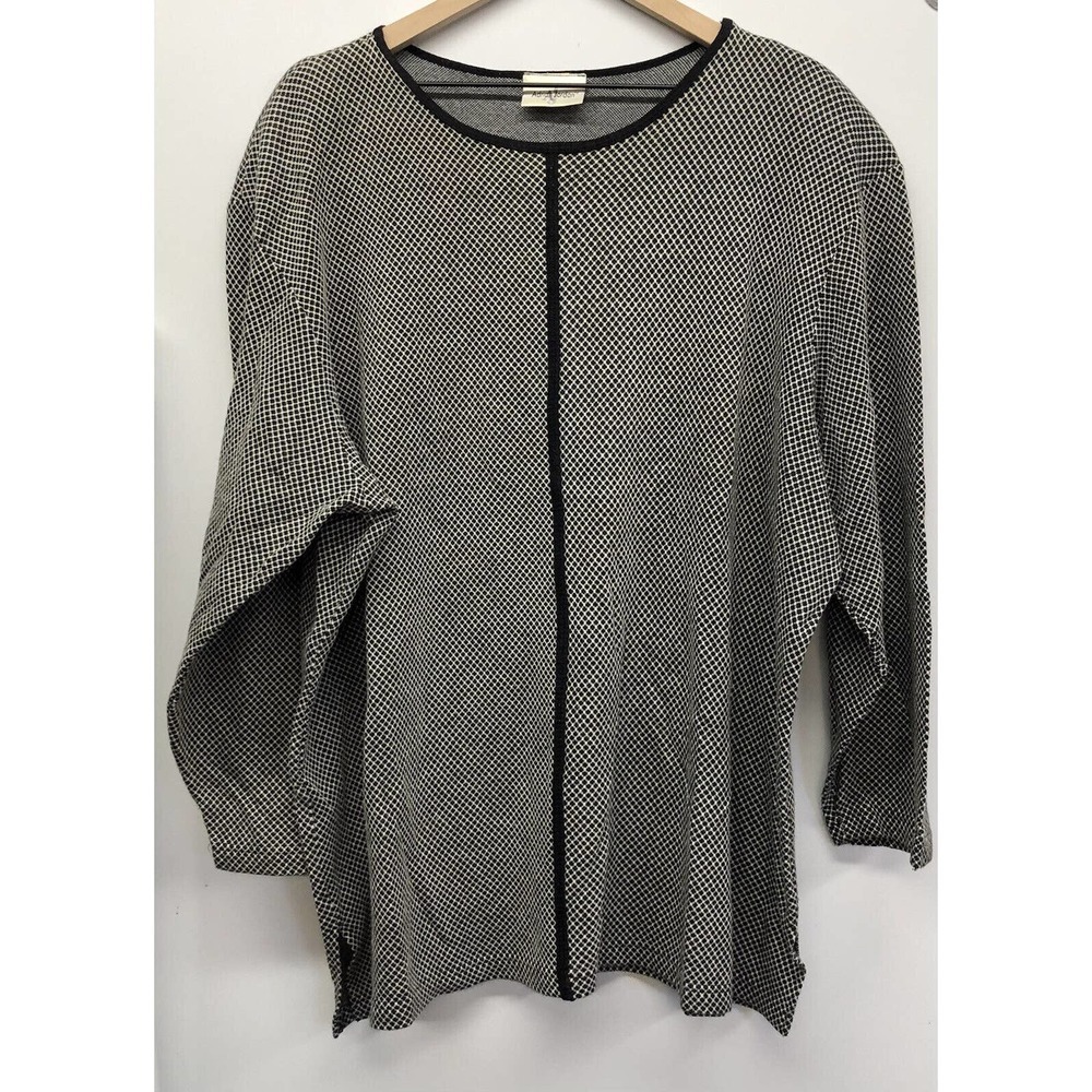 Vintage Adrian Jordan Women’s Top Long Sleeve Black White
